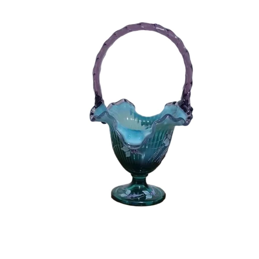 Fenton XXI Fenton Family New Century Collection Hand Painted and signed.